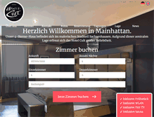 Tablet Screenshot of hotelcult.de